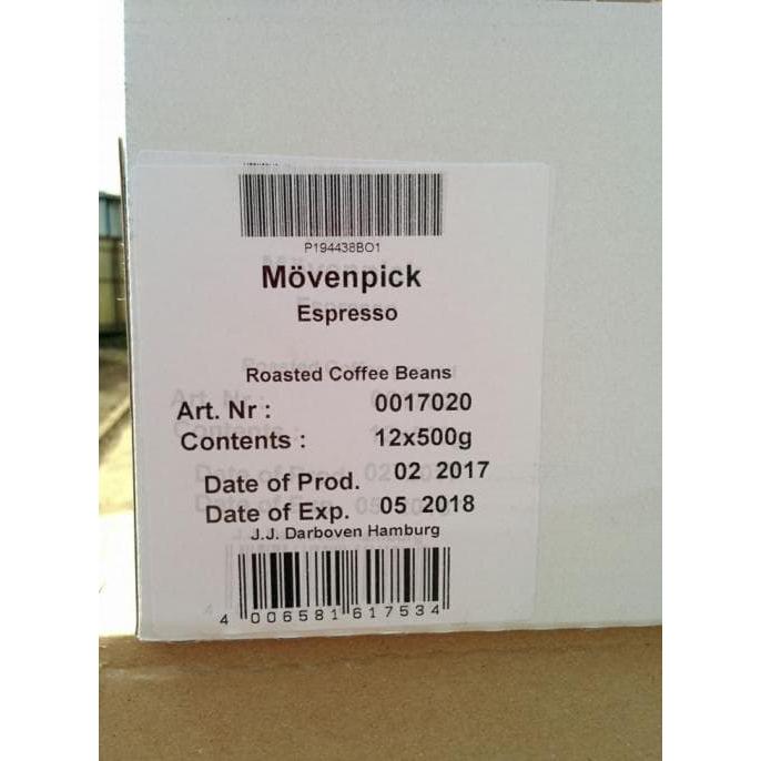 Кофе в зернах Movenpick Espresso 500 г