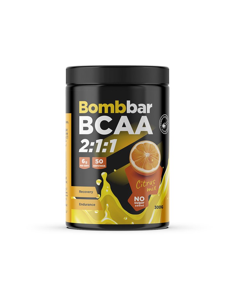 BCAA 2:1:1 в порошке Bombbar Pro - Цитрус (300г)