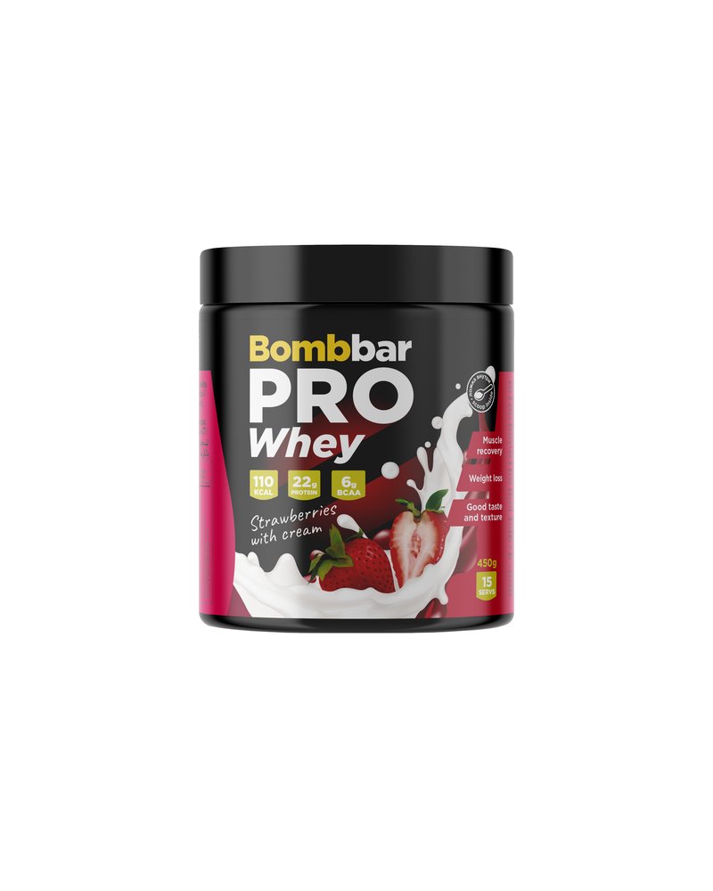 Whey Protein Pro - Клубника со сливками (450 г)