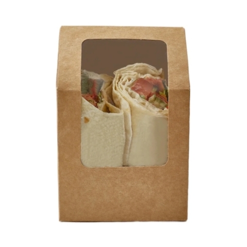 Упаковка для роллов DoEco ROLL Крафт 90×50×130 мм