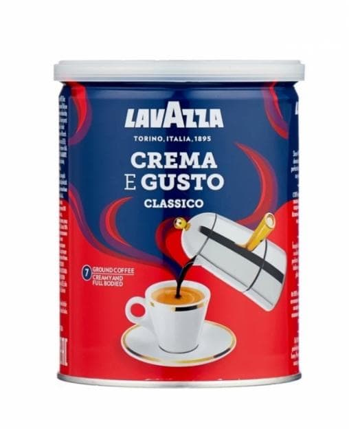 Кофе молотый Lavazza Crema e Gusto Classico ж/б 250 г