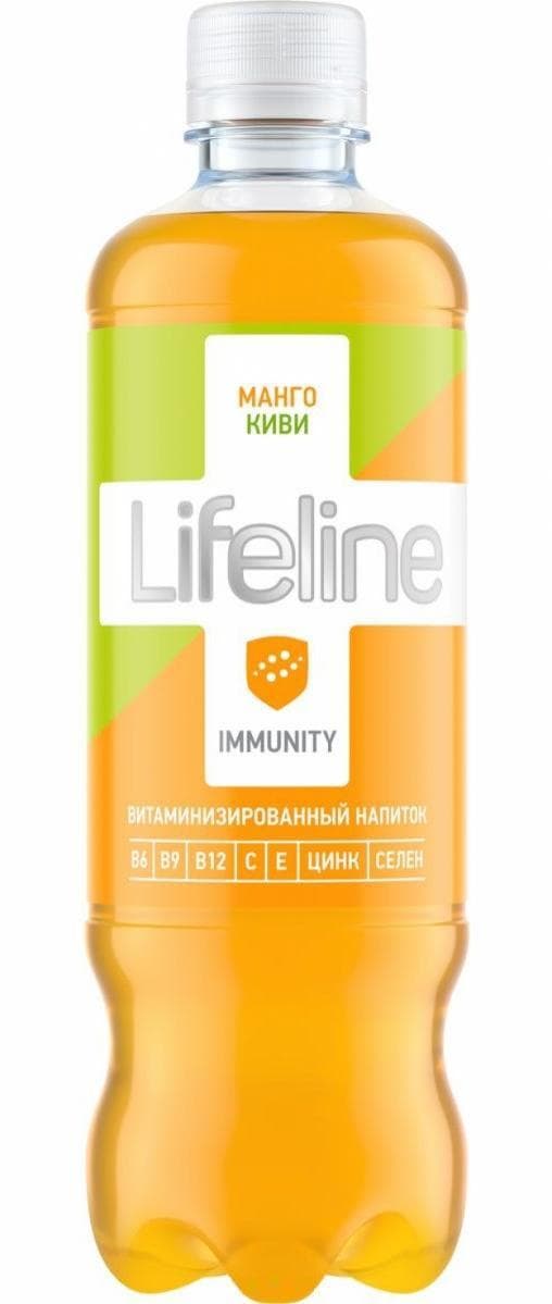 Тонизирующая вода LifeLine Immunity Манго Киви 500 мл ПЭТ
