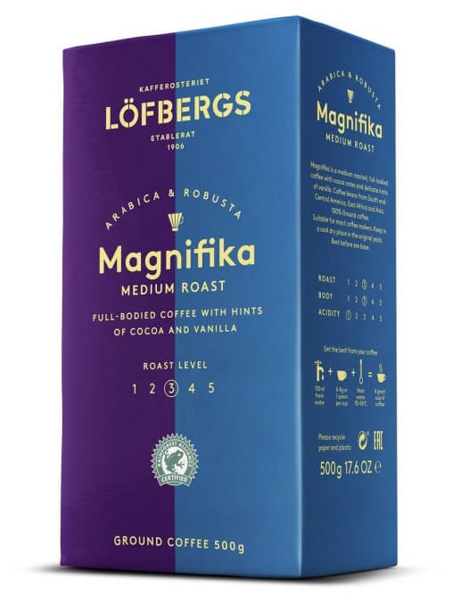 Кофе молотый Lofbergs Magnifika 500 г