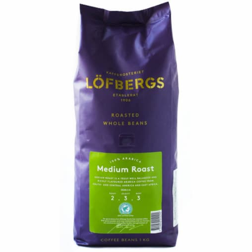 Кофе в зернах Lofbergs Medium Roast 1000 г