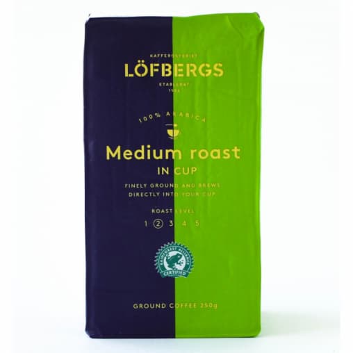 Кофе молотый Lofbergs Medium Roast in cup 250 г