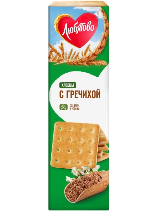 Любятово Хлебцы С ГРЕЧИХОЙ 185 г