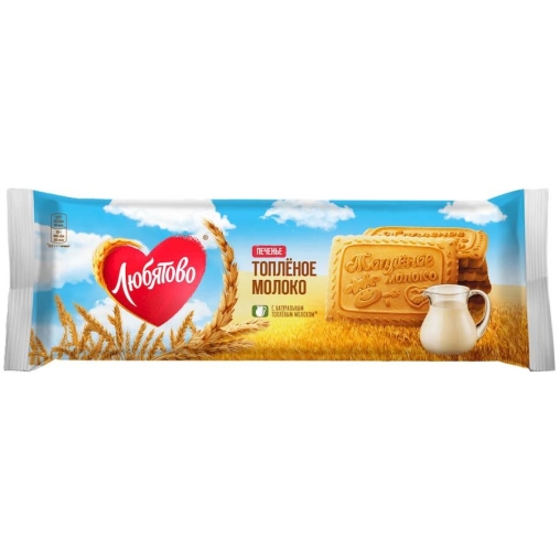 Печенье Любятово сахарное Топленое молоко 91 г