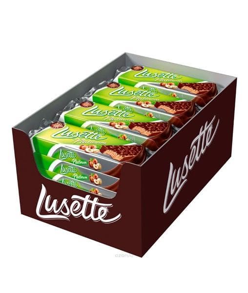 Вафли Lusette Platinum Лесной орех 50 г