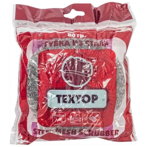 Мочалка металлическая Textop для посуды 80 г