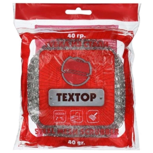 Мочалка металлическая Textop Mega для посуды 40 г