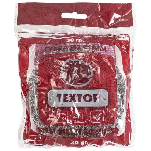 Мочалка металлическая Textop Spiral для посуды 30 г