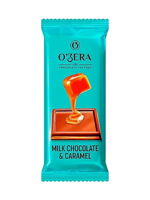 Тонкий шоколад O"Zera Milk & Caramel с мягкой карамелью 24 г