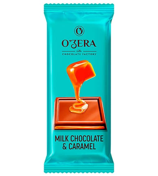 Тонкий шоколад O"Zera Milk & Caramel с мягкой карамелью 24 г