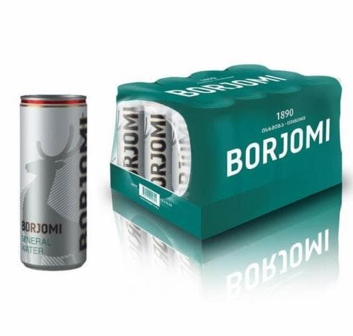 Минеральная вода Borjomi с газом 330 мл ж/б