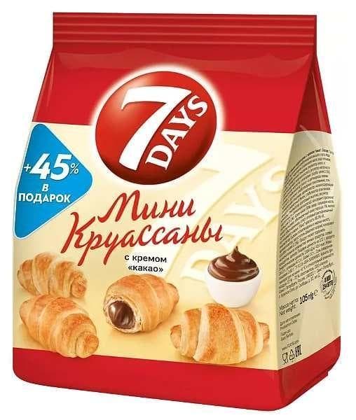 Круассаны мини 7Days Какао 105 г