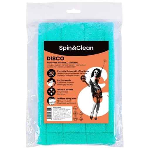 Насадка МОП Spin Clean Disco из микрофибры 43×13 см