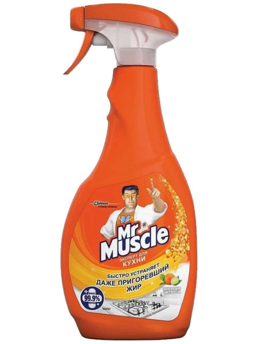 Чистящее средство для кухни Mr Muscle Энергия цитруса 500 мл Чистящее средство для кухни Mr Muscle Энергия цитруса 500 мл