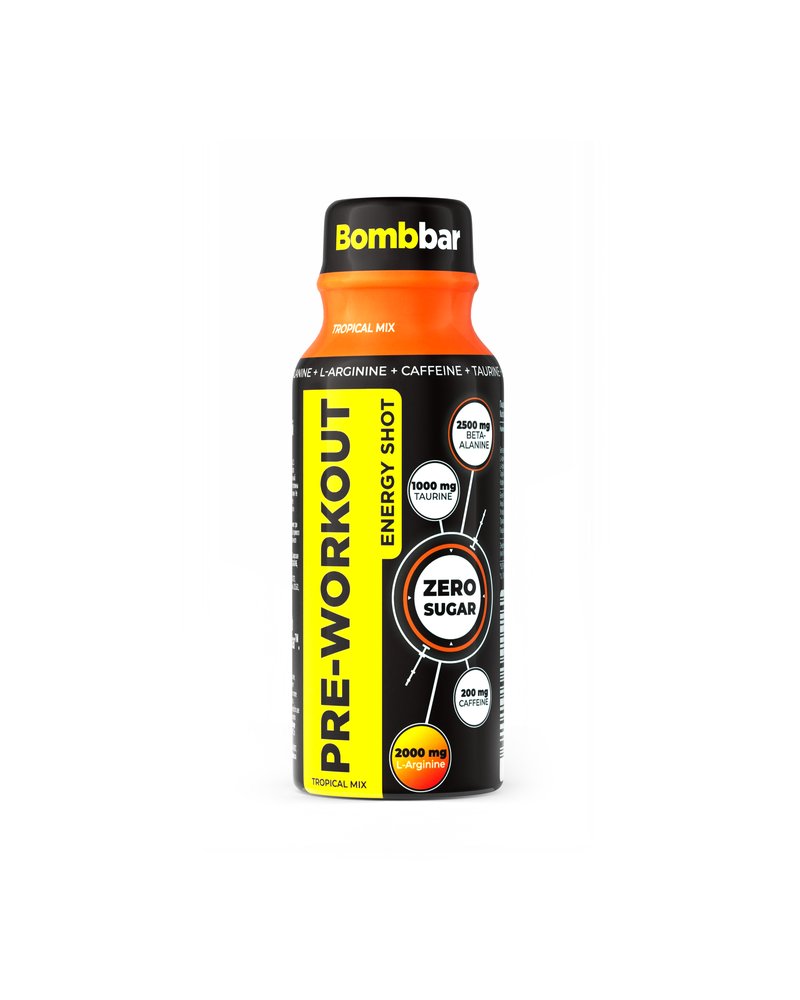 Предтренировочный шот Bombbar Pro - Тропический микс