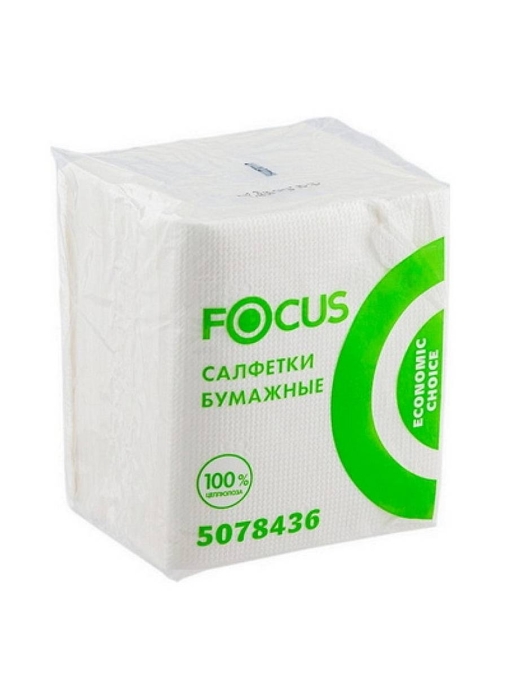 Салфетки бумажные Focus Economic Choice Белые 24×20 см 100 л.