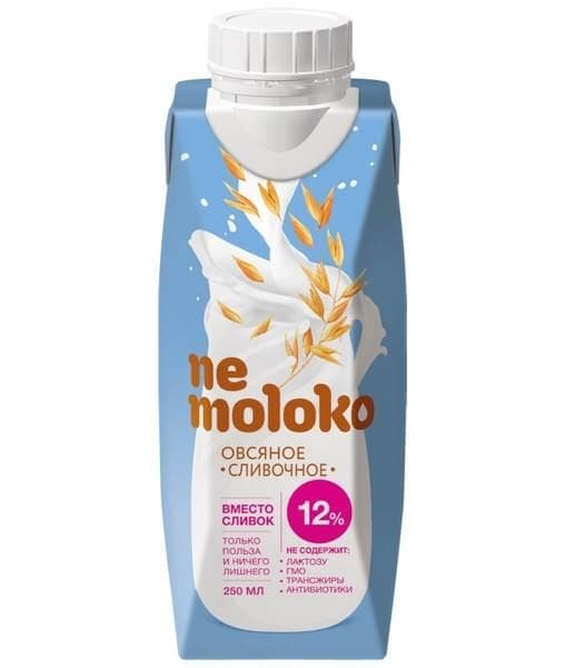 Напиток Nemoloko Немолоко Овсяные сливки 12% 250 мл тетрапак