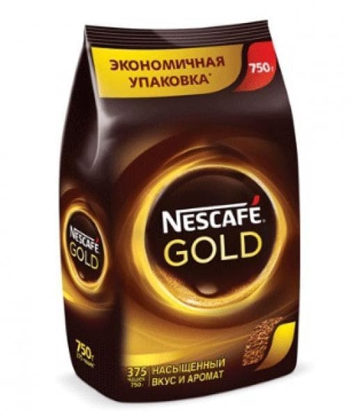 Кофе растворимый Nescafe Gold Нескафе Голд 750 г