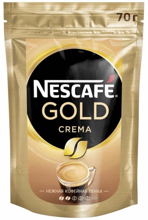 Кофе растворимый Nescafé Gold Crema пакет 70 г