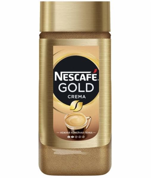Кофе растворимый Nescafé Gold Crema стекло 95г