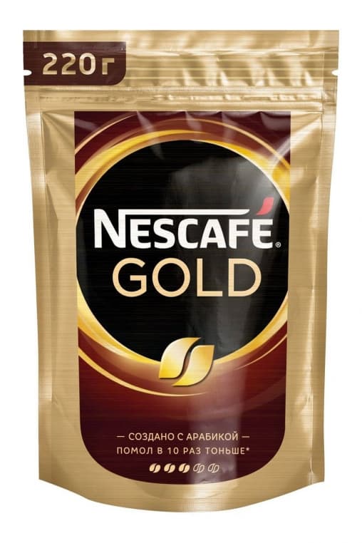 Кофе растворимый Nescafé Gold пакет 220 г