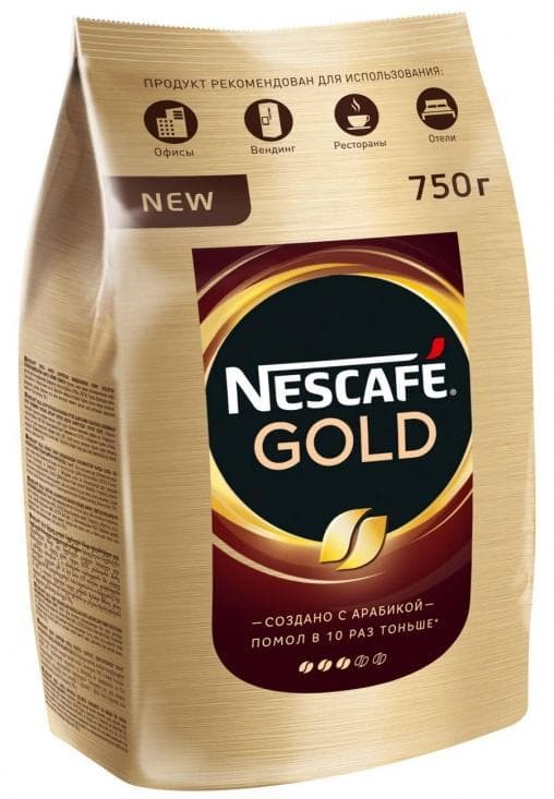 Кофе растворимый Nescafé Gold пакет 750г