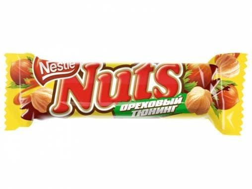 Батончик шоколадный Nuts 50 г