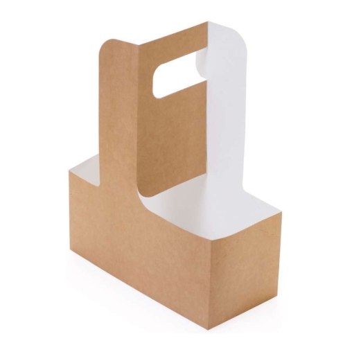 Держатель стаканов Cup Holder на 2 стакана Крафт 160×80×80 мм Держатель стаканов Cup Holder на 2 стакана Крафт 160×80×80 мм