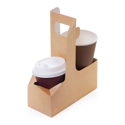 Держатель стаканов Cup Holder на 2 стакана Крафт 160×80×80 мм