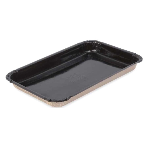 Лоток для фаст-фуда OSQ PLATTER BE 500 мл черный/крафт 110×200×20 мм Лоток для фаст-фуда OSQ PLATTER BE 500 мл черный/крафт 110×200×20 мм