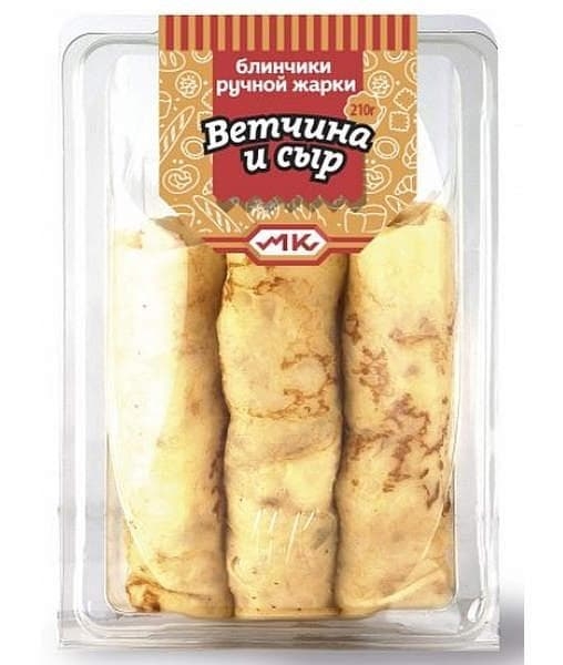 Блинчики "Маэстро Класс" с ветчиной и сыром 210 г