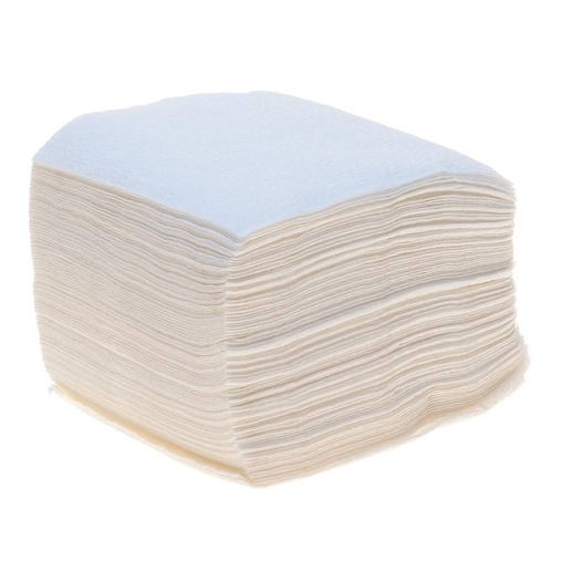Салфетки бумажные с тиснением Белые 100 л 24×24 см