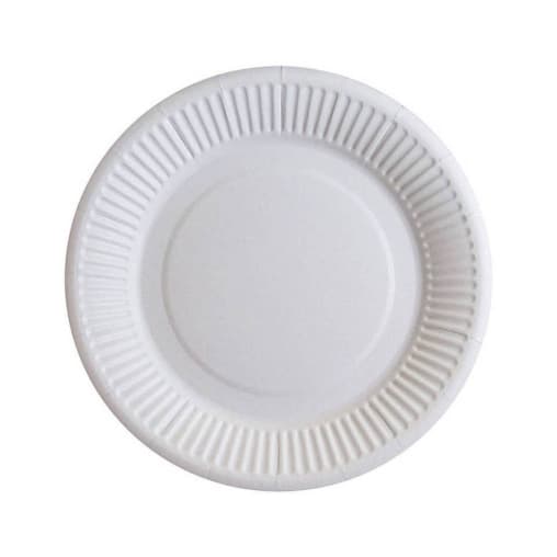 Тарелка бумажная Snack Plate белая мелованная d=165 мм