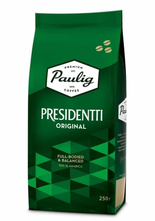 Кофе в зернах Paulig Presidentti Original 250 г
