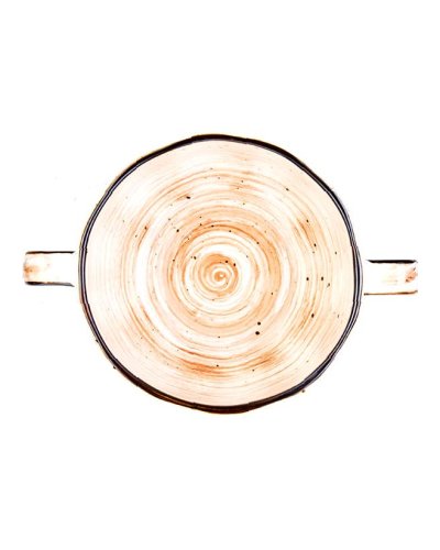 Чашка бульонная Пастораль фарфоровая 270 мл Оранжевая