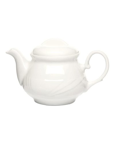 Чайник заварочный Аркадия с крышкой фарфоровый 400 мл Белый