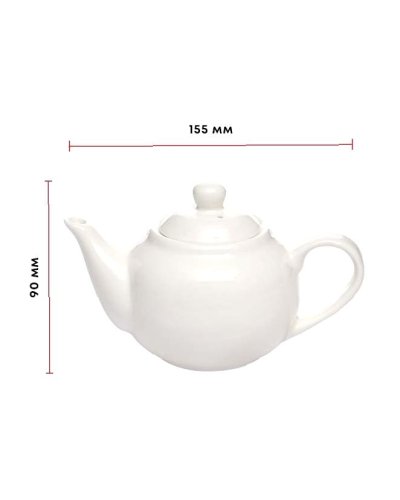 Чайник заварочный фарфоровый 250 мл Белый