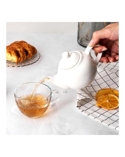 Чайник заварочный фарфоровый 250 мл Белый