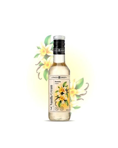 Сироп Pinch&Drop Ваниль в стеклянной бутылке 250 мл