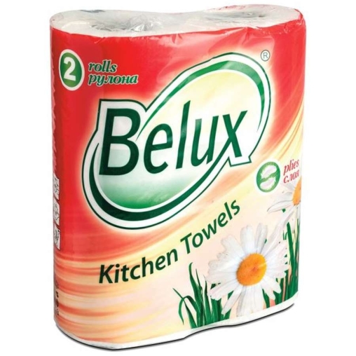 Полотенца бумажные 2-слойные Belux 2 рулона