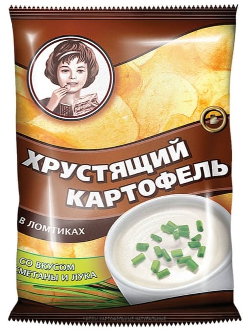 Чипсы Хрустящий картофель Сметана Лук 40 г