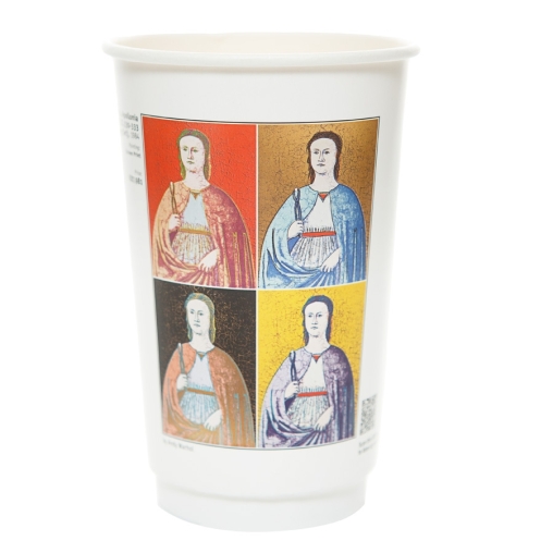 Стакан бумажный 2-слойный ProstoKap Глянцевый ART d=90 450 мл