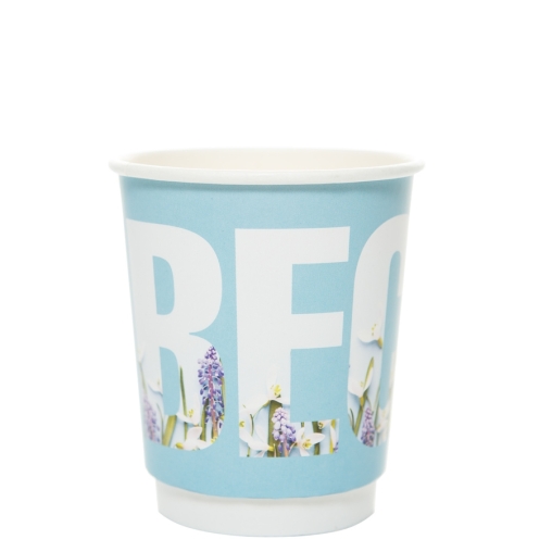 Стакан бумажный 2-слойный ВЕСНА Голубой d=80 250 мл