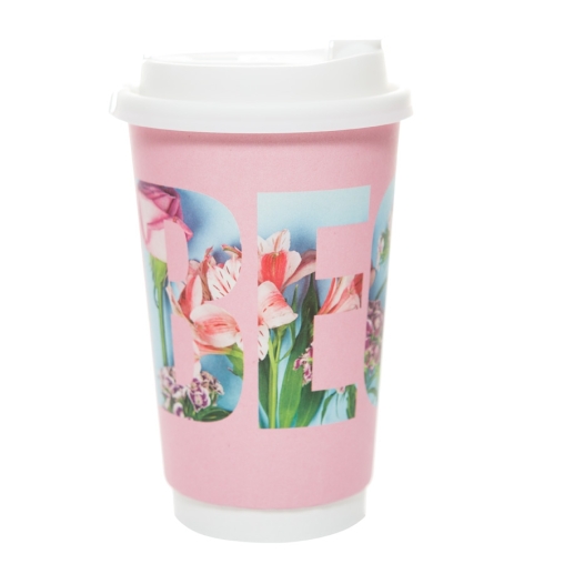 Стакан бумажный 2-слойный ВЕСНА Розовый d=90 450 мл