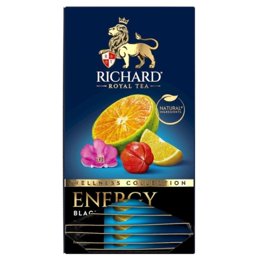 Чай Richard ENERGY чёрный аромат. 20 саше × 1.7 г