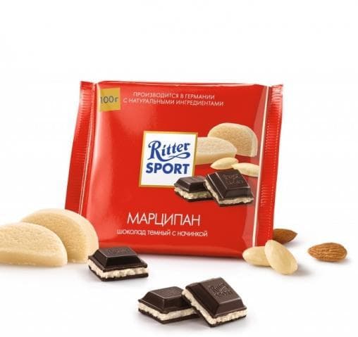 Шоколад Ritter Sport с Марципаном 100 г