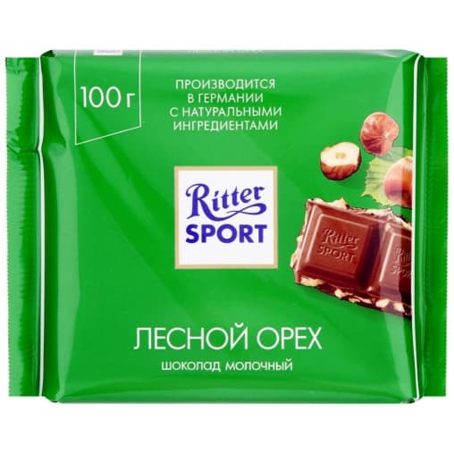 Шоколад Ritter Sport Молочный Лесной Орех 100 г